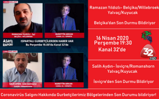 Kanal32 Tv de Salih Aydn Ve Ramazan Yldzl Corona Gndemini Deerlendiriyor!